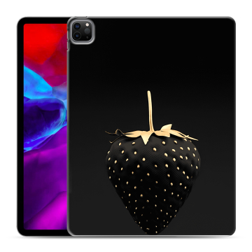 Силиконовый чехол на планшета Ipad Pro 12.9 (2020) с принтом Черная клубника