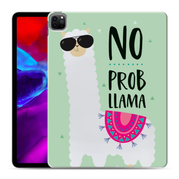 Силиконовый чехол на планшета Ipad Pro 12.9 (2020) с принтом Лама
