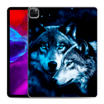 Силиконовый чехол на планшета Ipad Pro 12.9 (2020) с принтом Волки