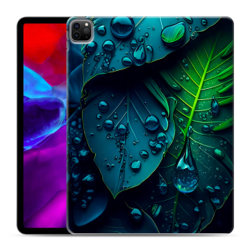 Силиконовый чехол на планшета Ipad Pro 12.9 (2020) с принтом Листья