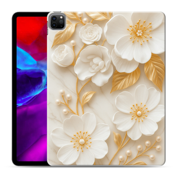 Силиконовый чехол на Ipad Pro 12.9 (2020) с принтом Цветы