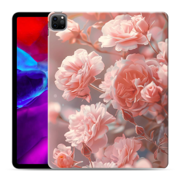 Силиконовый чехол на Ipad Pro 12.9 (2020) с принтом Розовые розы