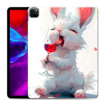 Силиконовый чехол на Ipad Pro 12.9 (2020) с принтом кролик зайчик