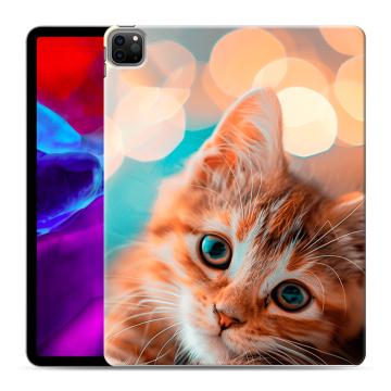 Силиконовый чехол на Ipad Pro 12.9 (2020) с принтом котик