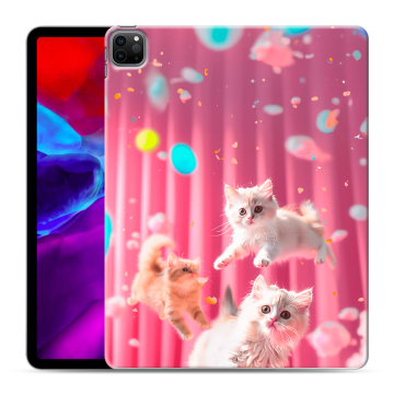 Силиконовый чехол на Ipad Pro 12.9 (2020) с принтом милые котики Силиконовый чехол на Ipad Pro 12.9 (2020) с принтом милые котики