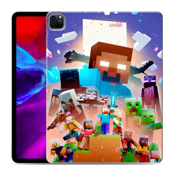 Силиконовый чехол на Ipad Pro 12.9 (2020) с принтом Майнкрафт Minecraft Силиконовый чехол на Ipad Pro 12.9 (2020) с принтом Майнкрафт Minecraft