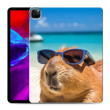 Силиконовый чехол на Ipad Pro 12.9 (2020) с принтом Капибара