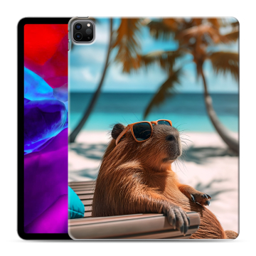 Силиконовый чехол на Ipad Pro 12.9 (2020) с принтом Капибара