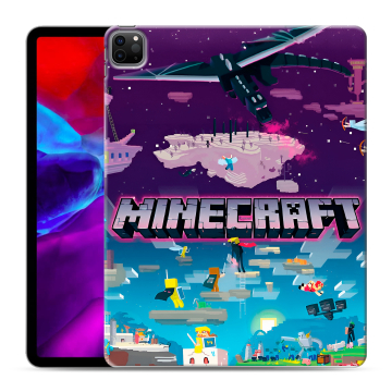 Силиконовый чехол на Ipad Pro 12.9 (2020) с принтом Майнкрафт Minecraft