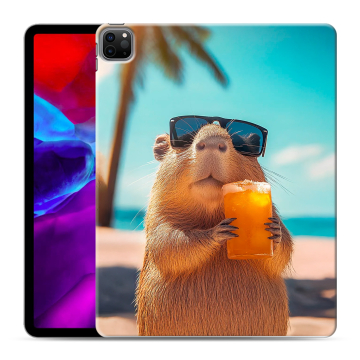 Силиконовый чехол на Ipad Pro 12.9 (2020) с принтом Капибара