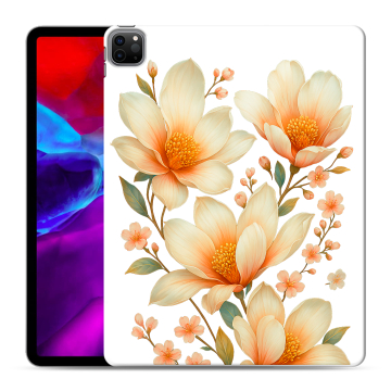 Силиконовый чехол на Ipad Pro 12.9 (2020) с принтом Цветы Силиконовый чехол на Ipad Pro 12.9 (2020) с принтом Цветы