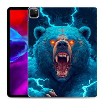 Силиконовый чехол на Ipad Pro 12.9 (2020) с принтом Медведь Силиконовый чехол на Ipad Pro 12.9 (2020) с принтом Медведь