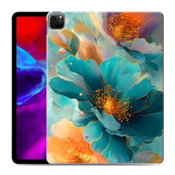 Силиконовый чехол на Ipad Pro 12.9 (2020) с принтом Цветы Силиконовый чехол на Ipad Pro 12.9 (2020) с принтом Цветы