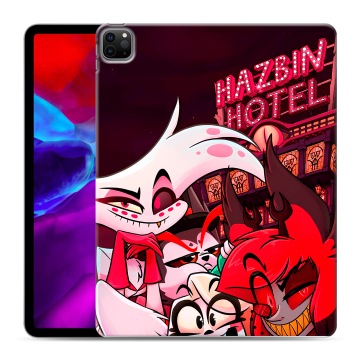 Силиконовый чехол на Ipad Pro 12.9 (2020) с принтом Hazbin Hotel Отель Хазбин