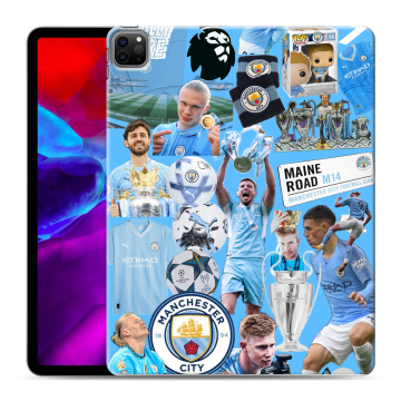 Силиконовый чехол на Ipad Pro 12.9 (2020) с принтом Man City Манчестер Сити