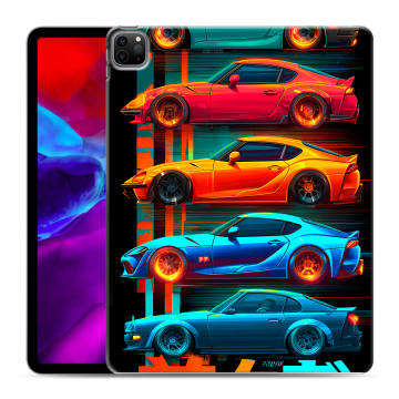 Силиконовый чехол на Ipad Pro 12.9 (2020) с принтом машины тачки