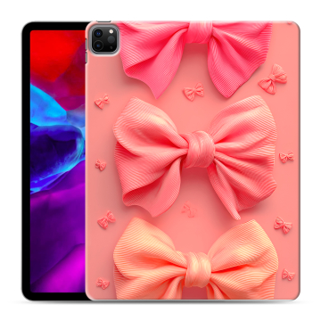 Силиконовый чехол на Ipad Pro 12.9 (2020) с принтом Розовые бантики