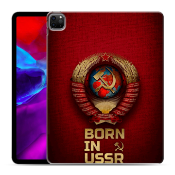 Силиконовый чехол на Ipad Pro 12.9 (2020) с принтом Флаг Герб СССР