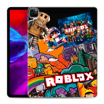 Силиконовый чехол на Ipad Pro 12.9 (2020) с принтом Roblox Роблокс