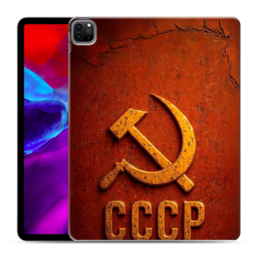 Силиконовый чехол на Ipad Pro 12.9 (2020) с принтом Флаг Герб СССР