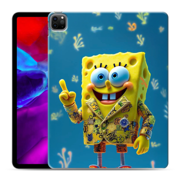 Силиконовый чехол на Ipad Pro 12.9 (2020) с принтом Спанч боб Спанчбоб