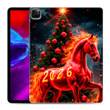 Силиконовый чехол на Ipad Pro 12.9 (2020) с принтом Новый год