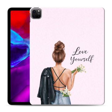 Силиконовый чехол на Ipad Pro 12.9 (2020) с принтом женский