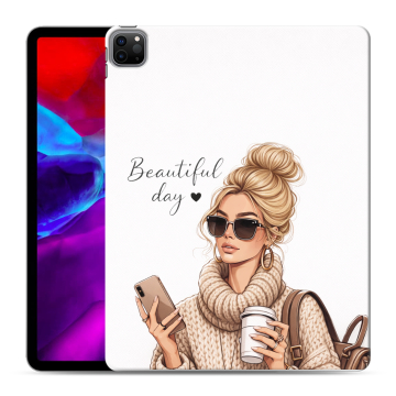 Силиконовый чехол на Ipad Pro 12.9 (2020) с принтом женский
