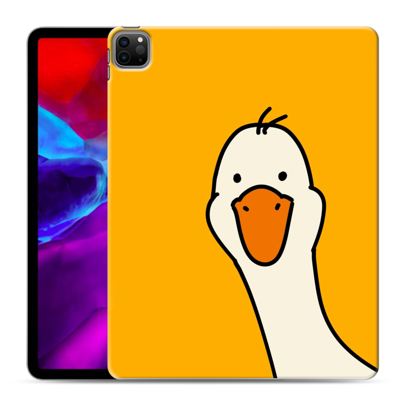 Силиконовый чехол на планшета Ipad Pro 12.9 (2020) с принтом Утка Силиконовый чехол на планшета Ipad Pro 12.9 (2020) с принтом Утка