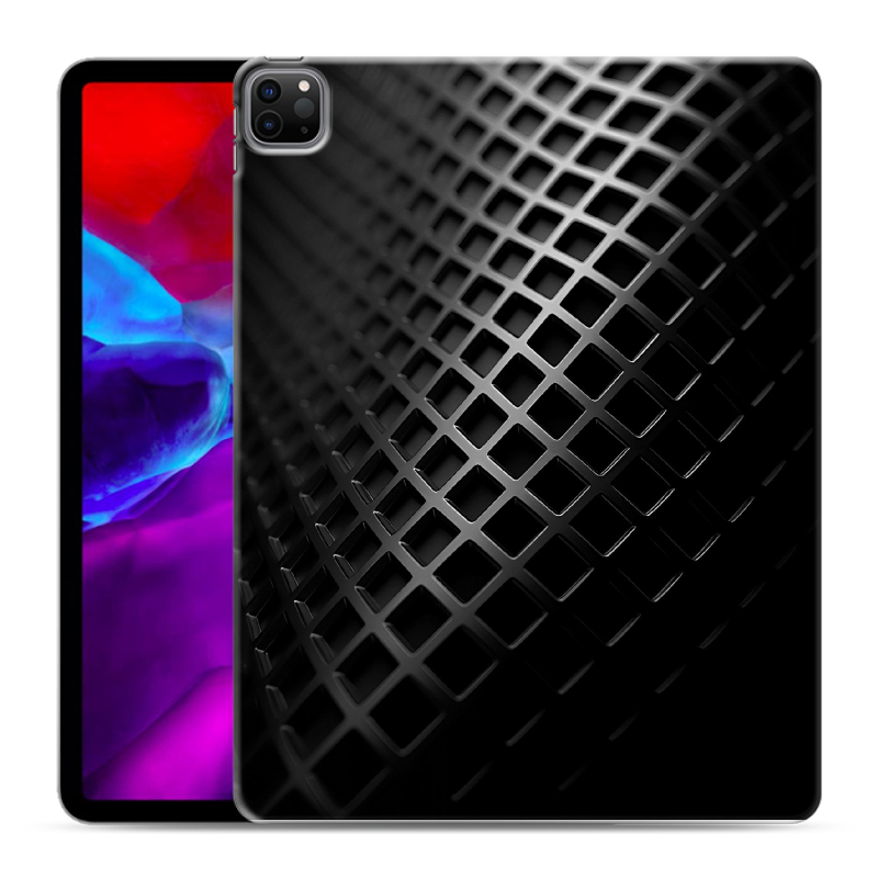 Силиконовый чехол на Ipad Pro 12.9 (2020) с принтом Текстура металла Силиконовый чехол на Ipad Pro 12.9 (2020) с принтом Текстура металла