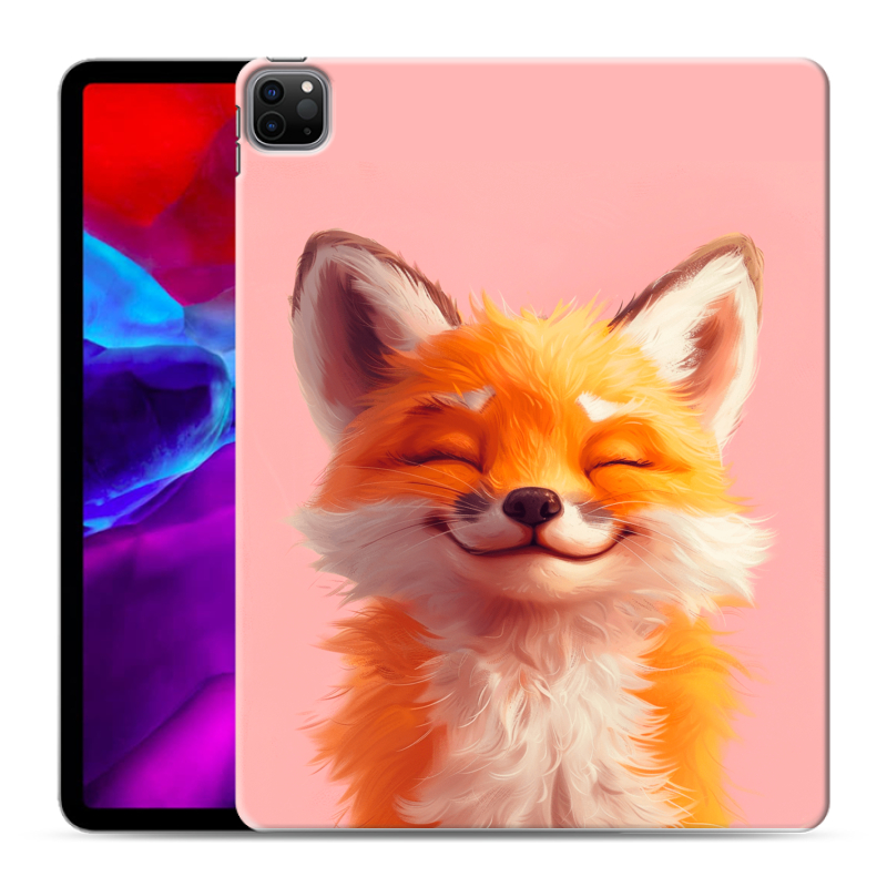 Силиконовый чехол на Ipad Pro 12.9 (2020) с принтом милая лиса Силиконовый чехол на Ipad Pro 12.9 (2020) с принтом милая лиса