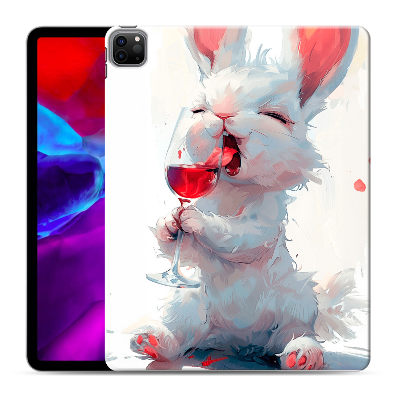 Силиконовый чехол на Ipad Pro 12.9 (2020) с принтом кролик зайчик Силиконовый чехол на Ipad Pro 12.9 (2020) с принтом кролик зайчик