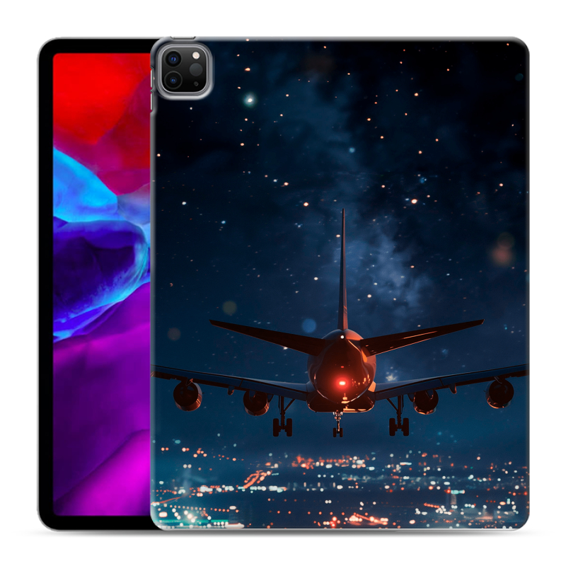 Силиконовый чехол на Ipad Pro 12.9 (2020) с принтом самолет Силиконовый чехол на Ipad Pro 12.9 (2020) с принтом самолет
