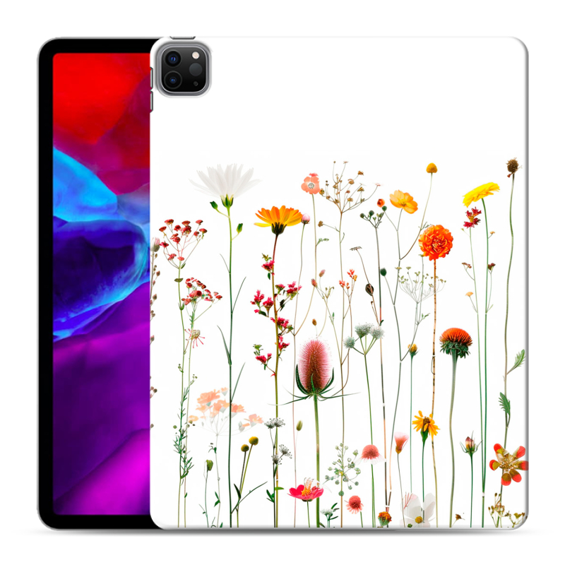 Силиконовый чехол на Ipad Pro 12.9 (2020) с принтом цветы Силиконовый чехол на Ipad Pro 12.9 (2020) с принтом цветы