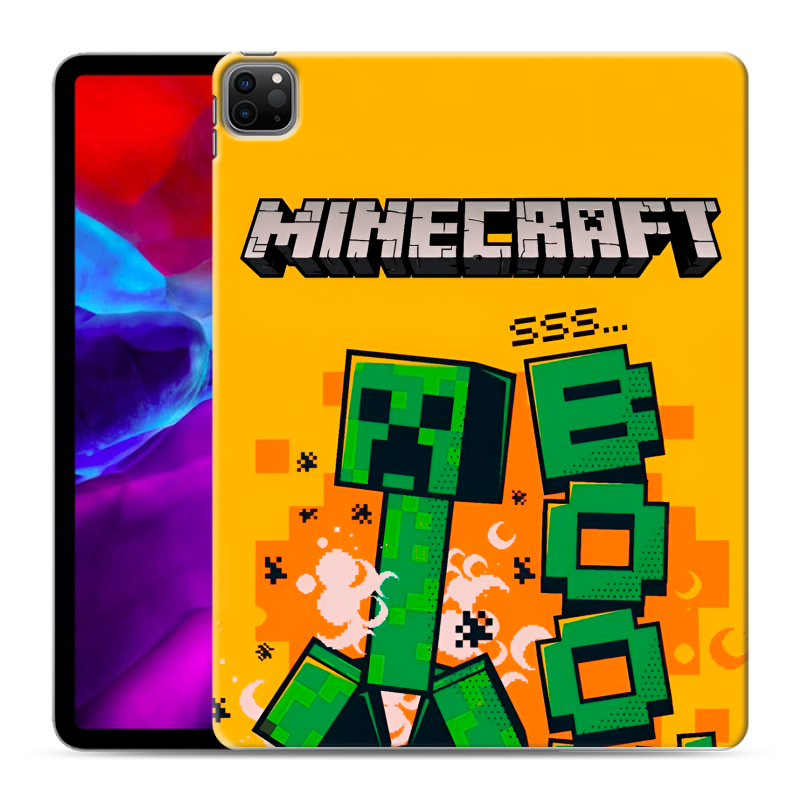 Силиконовый чехол на Ipad Pro 12.9 (2020) с принтом Майнкрафт Minecraft Силиконовый чехол на Ipad Pro 12.9 (2020) с принтом Майнкрафт Minecraft
