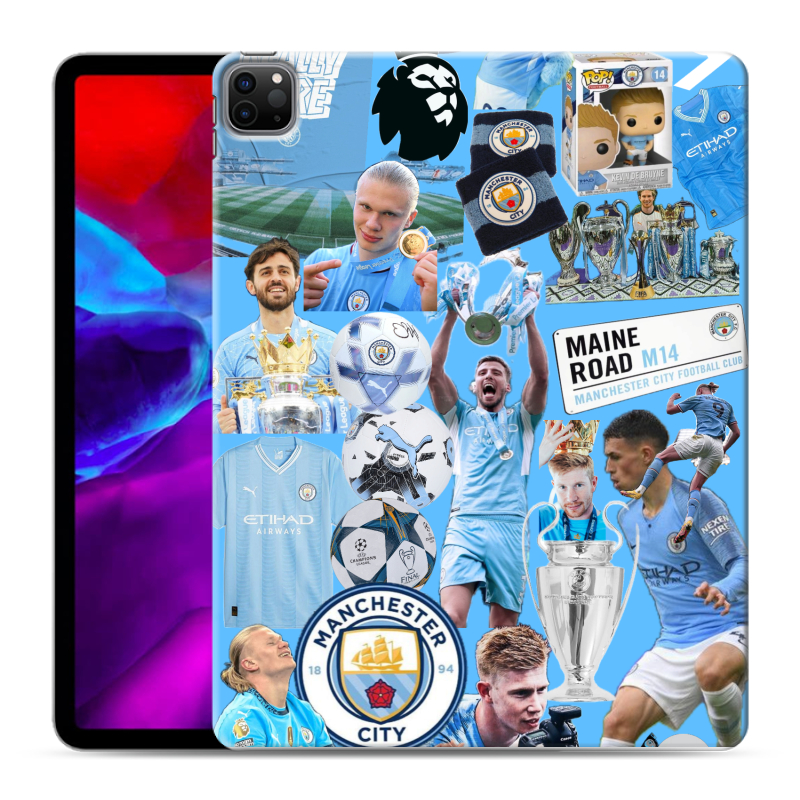 Силиконовый чехол на Ipad Pro 12.9 (2020) с принтом Man City Манчестер Сити Силиконовый чехол на Ipad Pro 12.9 (2020) с принтом Man City Манчестер Сити
