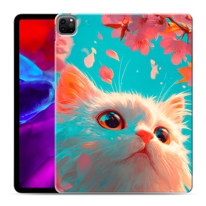 Силиконовый чехол на Ipad Pro 12.9 (2020) с принтом Красивый кот Силиконовый чехол на Ipad Pro 12.9 (2020) с принтом Красивый кот