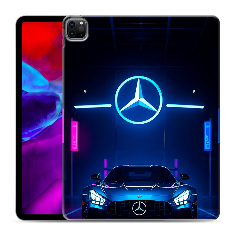 Силиконовый чехол на Ipad Pro 12.9 (2020) с принтом Mercedes Мерседес Силиконовый чехол на Ipad Pro 12.9 (2020) с принтом Mercedes Мерседес