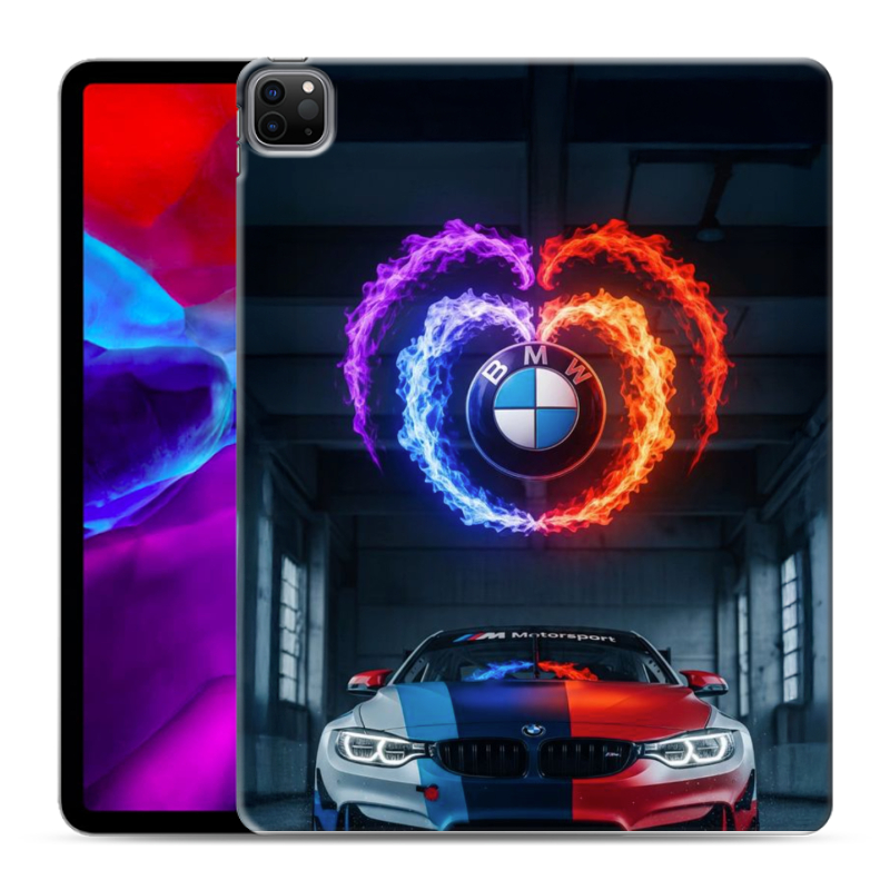 Силиконовый чехол на Ipad Pro 12.9 (2020) с принтом BMW БМВ Силиконовый чехол на Ipad Pro 12.9 (2020) с принтом BMW БМВ