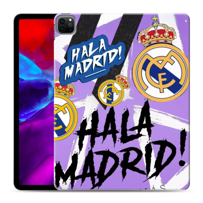 Силиконовый чехол на Ipad Pro 12.9 (2020) с принтом Real Madrid Реал Мадрид Силиконовый чехол на Ipad Pro 12.9 (2020) с принтом Real Madrid Реал Мадрид