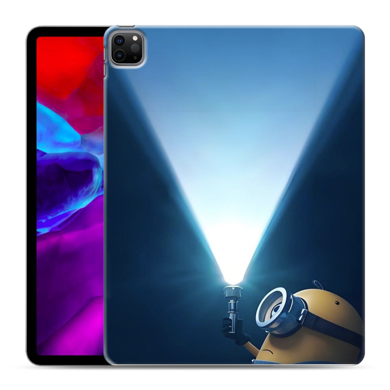 Силиконовый чехол на Ipad Pro 12.9 (2020) с принтом Миньоны Силиконовый чехол на Ipad Pro 12.9 (2020) с принтом Миньоны