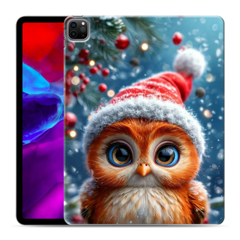 Силиконовый чехол на Ipad Pro 12.9 (2020) с принтом Новый год Силиконовый чехол на Ipad Pro 12.9 (2020) с принтом Новый год