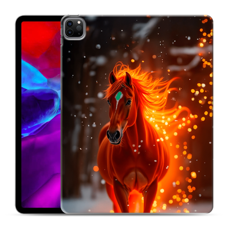 Силиконовый чехол на Ipad Pro 12.9 (2020) с принтом Новый год Силиконовый чехол на Ipad Pro 12.9 (2020) с принтом Новый год