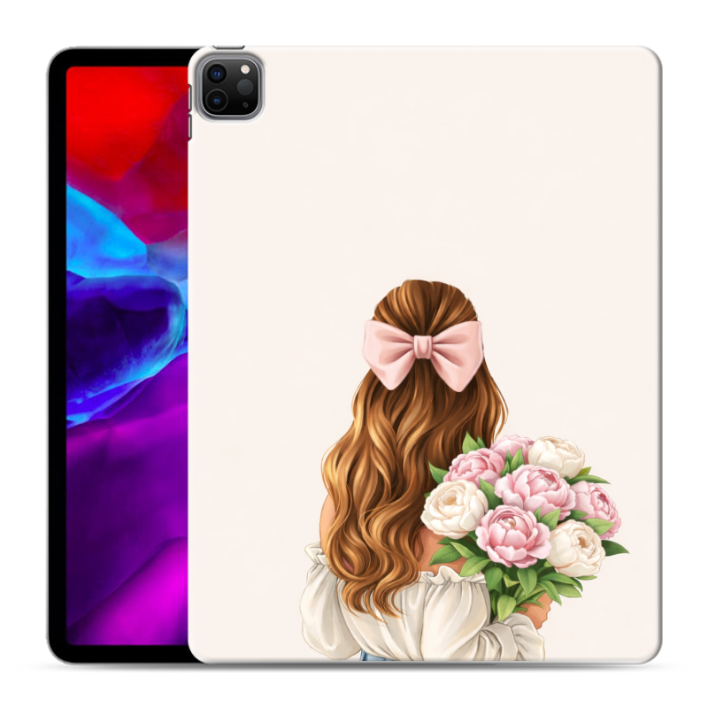 Силиконовый чехол на Ipad Pro 12.9 (2020) с принтом женский Силиконовый чехол на Ipad Pro 12.9 (2020) с принтом женский