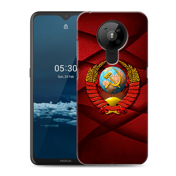 Силиконовый чехол на Nokia 5.3 с принтом Герб СССР