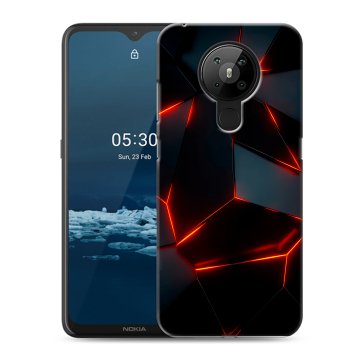 Силиконовый чехол на Nokia 5.3 с принтом Яркие абстракции