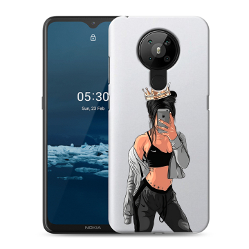 Силиконовый чехол на Nokia 5.3 с принтом Женские принты