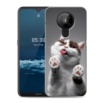 Силиконовый чехол на Nokia 5.3 с принтом Коты