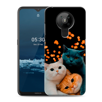 Силиконовый чехол на Nokia 5.3 с принтом Кошки