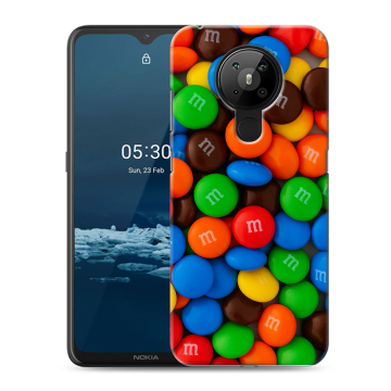Силиконовый чехол на Nokia 5.3 с принтом Конфеты